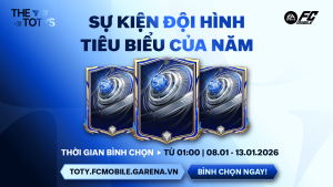 THE TOTYS | HƯỚNG DẪN THAM GIA BÌNH CHỌN SỰ KIỆN ĐỘI HÌNH TIÊU BIỂU CỦA NĂM